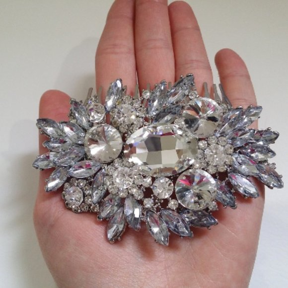 Crystal Bridal Bridesmaid Hair Comb - Picture 3 of 8